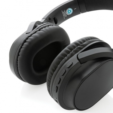 Logotrade promotional merchandise picture of: RCS recycled plastic Elite Foldable wireless headphone