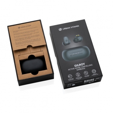 Logo trade promotional items image of: Urban Vitamin Gilroy hybrid ANC and ENC earbuds