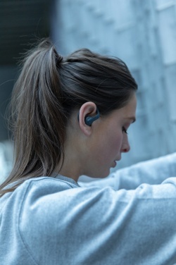 Logo trade promotional merchandise picture of: Urban Vitamin Pacifica RCS rplastic earbuds