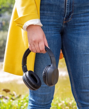 Logo trade promotional giveaways image of: RCS recycled plastic JAM wireless headphone