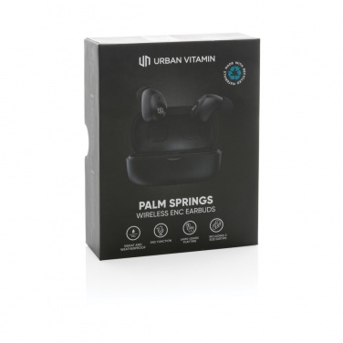 Logotrade promotional merchandise photo of: Urban Vitamin Palm Springs RCS rplastic ENC earbuds