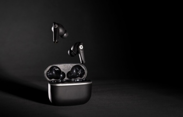 Logotrade corporate gifts photo of: RCS recycled plastic Swiss Peak TWS earbuds 2.0