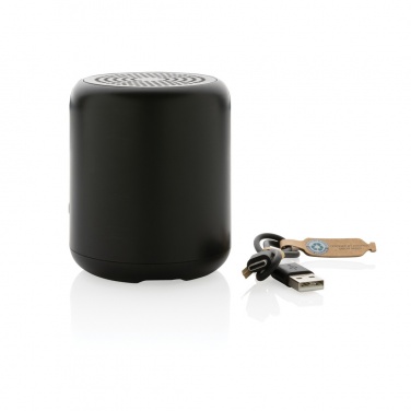 Logo trade promotional items image of: RCS certified recycled plastic 5W Wireless speaker