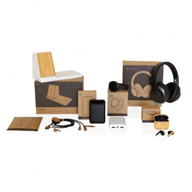 Logotrade promotional giveaway image of: Terra RCS recycled aluminium wireless headphone