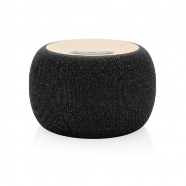 Logo trade advertising products image of: RCS Rplastic/PET and bamboo 5W speaker