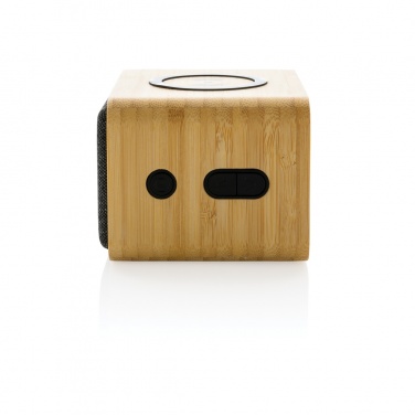 Logotrade promotional items photo of: RCS Rplastic 3W speaker with bamboo 5W wireless