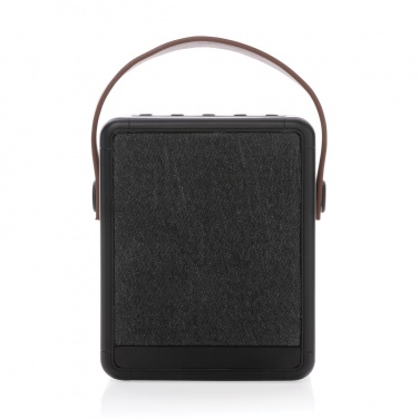 Logo trade promotional merchandise photo of: Skywave RCS recycled plastic solar speaker 12W