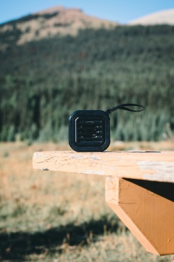 Logotrade promotional merchandise photo of: 3W RCS recycled plastic wireless sunwave solar speaker