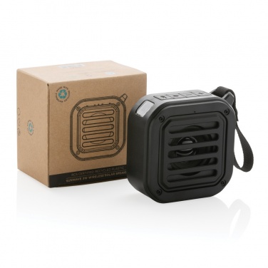 Logotrade promotional products photo of: 3W RCS recycled plastic wireless sunwave solar speaker