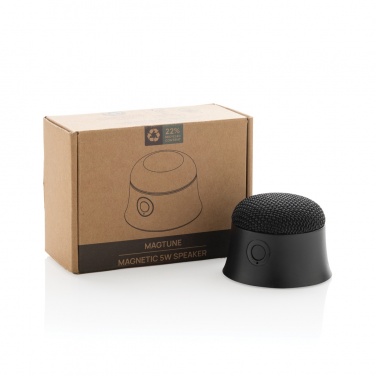 Logotrade business gift image of: Magtune RCS recycled plastic magnetic 5W speaker