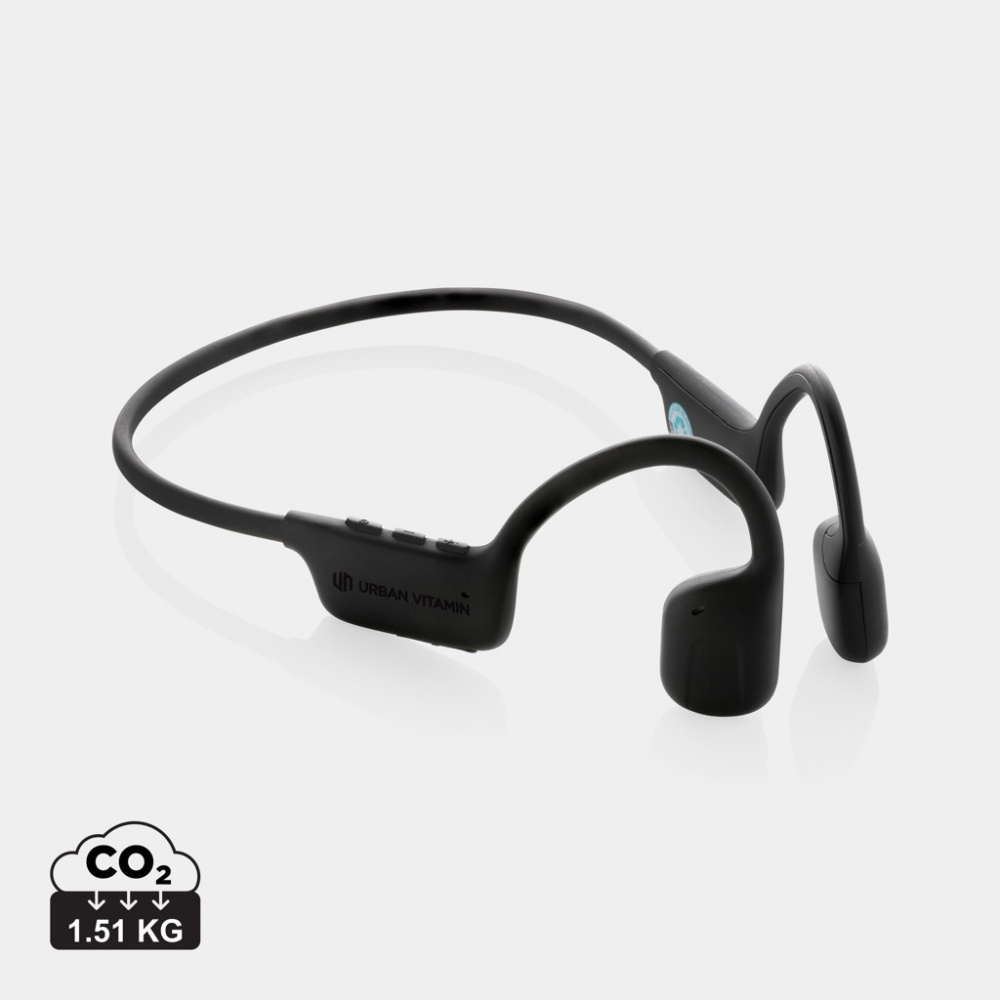 Logotrade promotional merchandise image of: Urban Vitamin Glendale RCS rplastic air conductive headphone