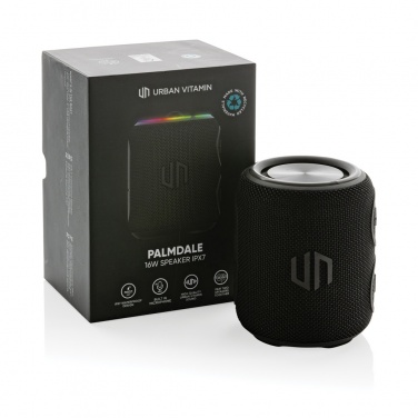 Logo trade promotional merchandise image of: Urban Vitamin Palmdale RCS rplastic 16W speaker IPX7