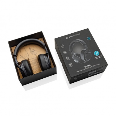 Logo trade promotional gift photo of: Irvine RCS recycled and repairable ANC wireless headphone