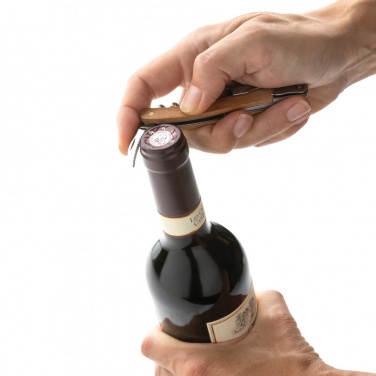 Logo trade promotional gift photo of: Wooden Corkscrew