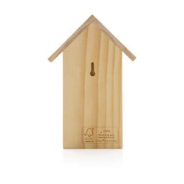 Logo trade promotional gift photo of: Wooden birdhouse