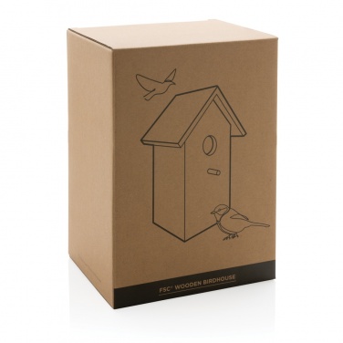 Logo trade advertising products picture of: Wooden birdhouse