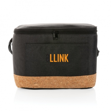 Logo trade promotional merchandise picture of: Impact AWARE™ XL RPET two tone cooler bag with cork detail