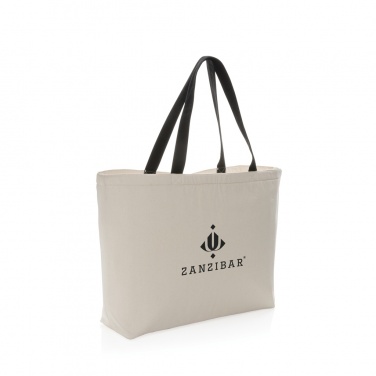 Logo trade business gifts image of: Impact Aware™ 285 gsm rcanvas large cooler tote undyed
