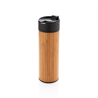 Logotrade promotional item image of: Bogota vacuum bamboo coffee mug