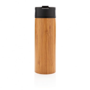 Logo trade promotional merchandise photo of: Bogota vacuum bamboo coffee mug