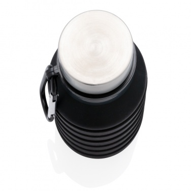 Logotrade promotional giveaway image of: Leakproof collapsible silicone bottle with lid