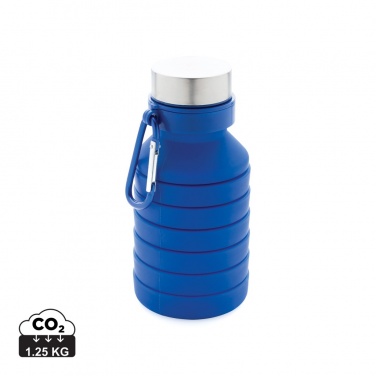 Logo trade corporate gifts picture of: Leakproof collapsible silicone bottle with lid