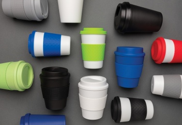 Logo trade business gifts image of: Reusable Coffee cup with screw lid 350ml
