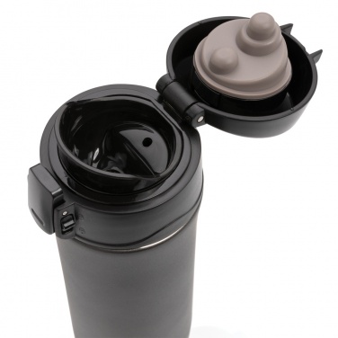 Logo trade promotional items image of: Metallic easy lock vacuum mug