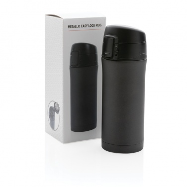 Logotrade promotional gifts photo of: Metallic easy lock vacuum mug