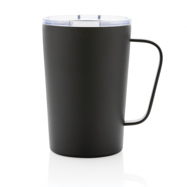 Logo trade promotional gifts image of: RCS Recycled stainless steel modern vacuum mug with lid