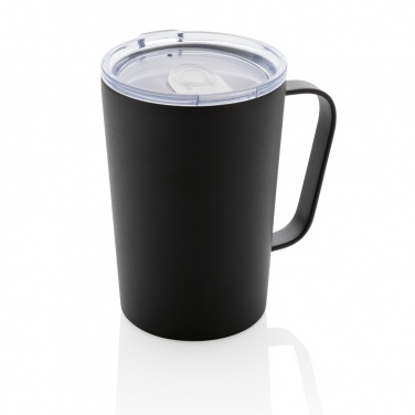 Logotrade promotional merchandise photo of: RCS Recycled stainless steel modern vacuum mug with lid