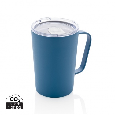 Logo trade promotional product photo of: RCS Recycled stainless steel modern vacuum mug with lid