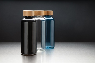 Logo trade business gifts image of: RCS RPET bottle with bamboo lid
