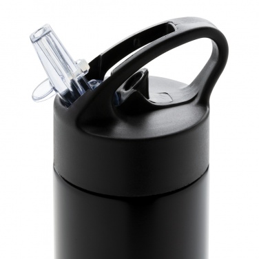 Logo trade promotional gifts image of: Sport bottle with straw