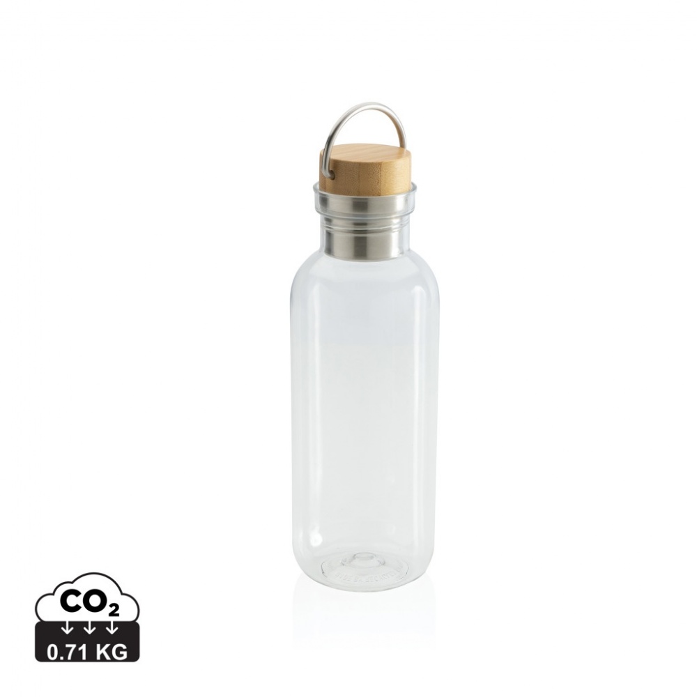Logotrade promotional giveaway image of: RCS RPET bottle with bamboo lid and handle