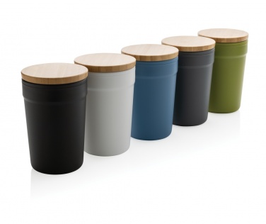 Logotrade promotional product image of: GRS certified recycled PP mug with bamboo lid