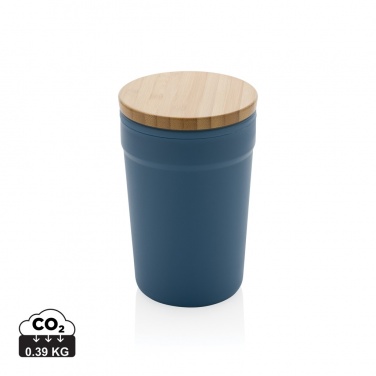 Logotrade promotional product picture of: GRS certified recycled PP mug with bamboo lid
