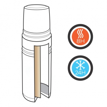 Logo trade promotional merchandise photo of: Swiss Peak Elite 1L copper vacuum flask