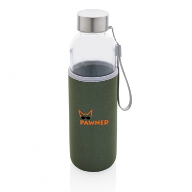 Logotrade promotional item image of: Glass bottle with neoprene sleeve