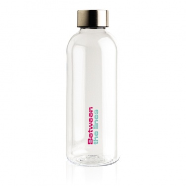 Logo trade promotional giveaways picture of: Leakproof water bottle with metallic lid