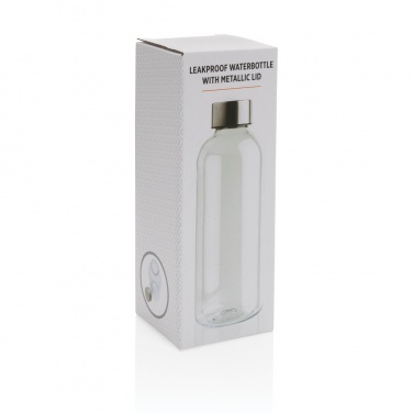 Logo trade advertising product photo of: Leakproof water bottle with metallic lid