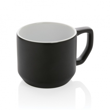 Logo trade business gifts image of: Ceramic modern mug 350ml
