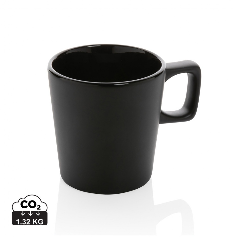 Logo trade promotional merchandise picture of: Ceramic modern coffee mug 300ml