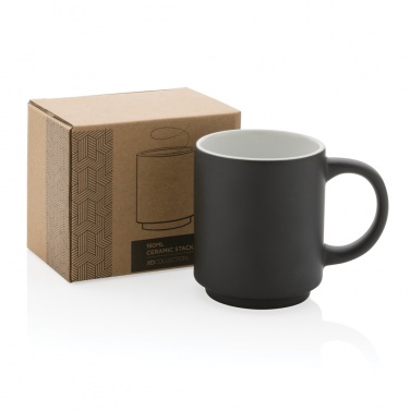 Logo trade advertising products image of: Ceramic stackable mug 180ml