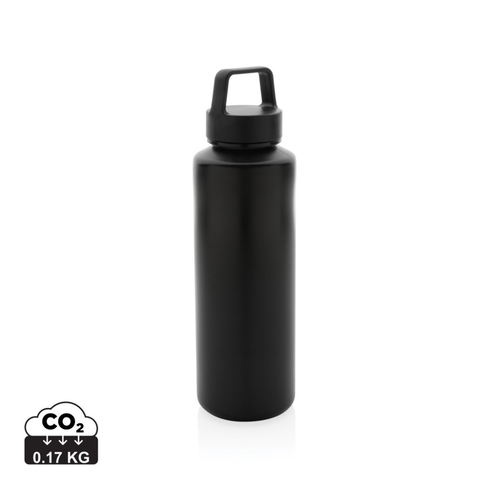 Logo trade promotional gift photo of: RCS certified recycled PP water bottle with handle