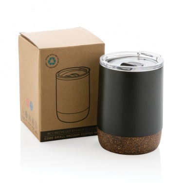 Logo trade promotional item photo of: RCS Re-steel cork small vacuum coffee mug