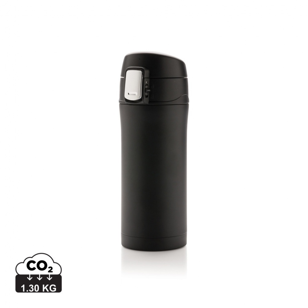 Logotrade promotional product image of: RCS Recycled stainless steel easy lock vacuum mug