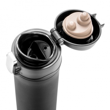 Logo trade corporate gift photo of: RCS Recycled stainless steel easy lock vacuum mug