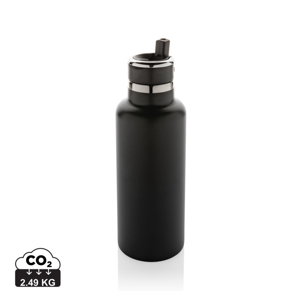 Logo trade promotional gifts image of: Hydro RCS recycled stainless steel vacuum bottle with spout