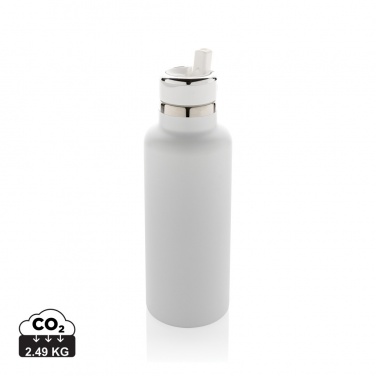 Logo trade corporate gifts image of: Hydro RCS recycled stainless steel vacuum bottle with spout